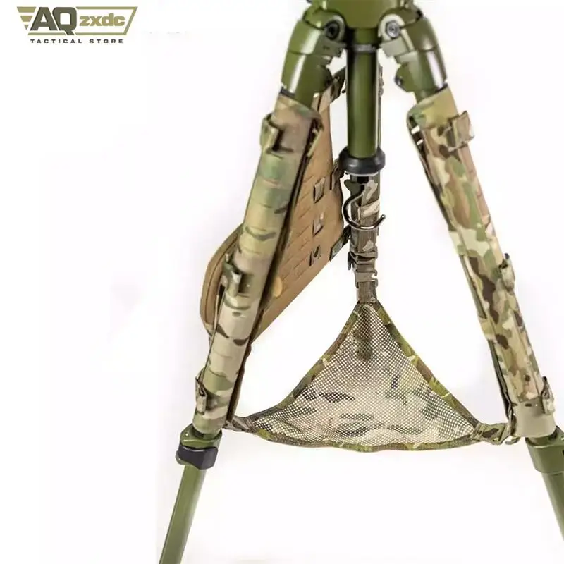 AQzxdc Cubierta protectora táctica para trípode de ametralladora pesada: se fija y quitar rápidamente con la cubierta de pierna de velcro del sistema Molle - imagen 3