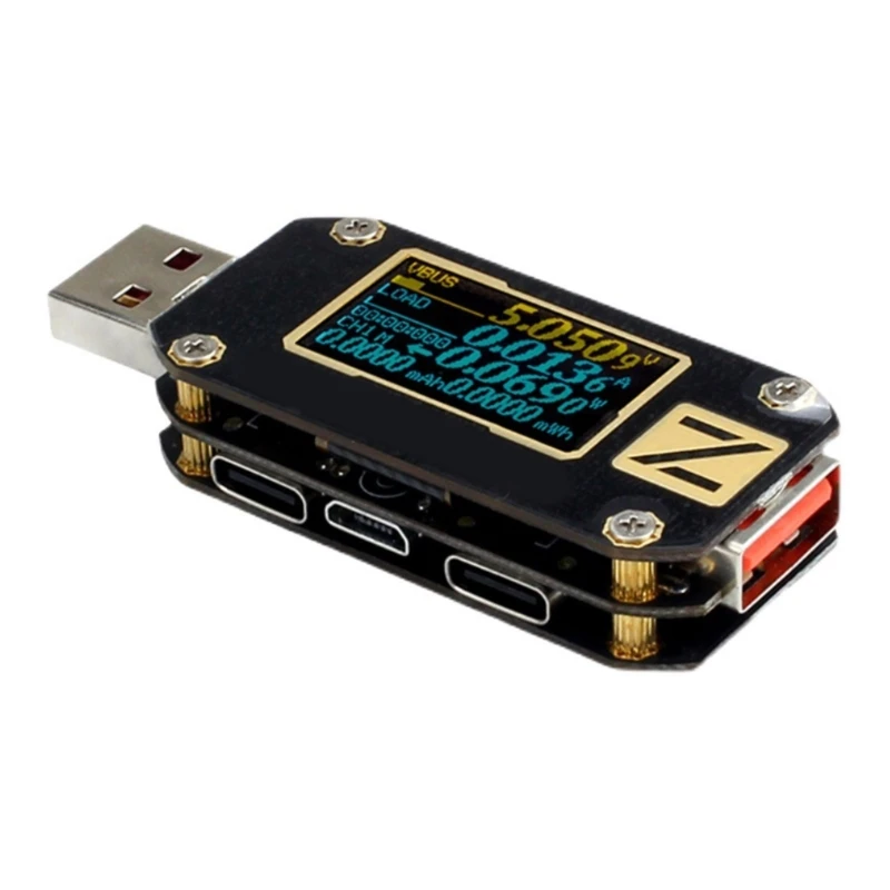 Probador USB PD compacto con múltiples funciones dispositivo prueba USB herramienta esencial ligera para ingeniería - imagen 2