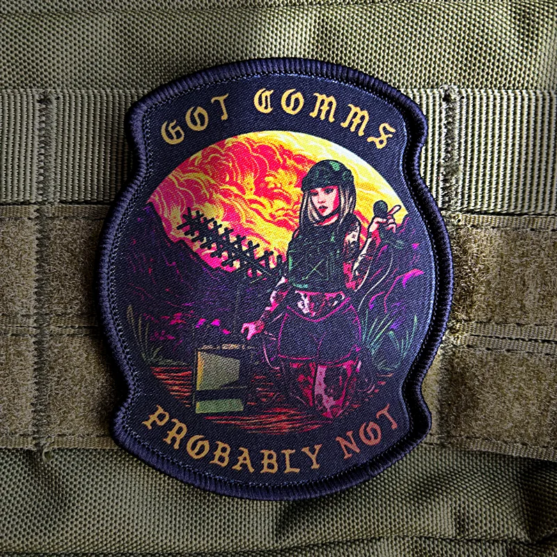 Parche táctico del Cuerpo de campo para niña, parches de impresión con gancho y bucle, insignia de moral de soldado del ejército, brazalete militar, pegatina para mochila - imagen 2