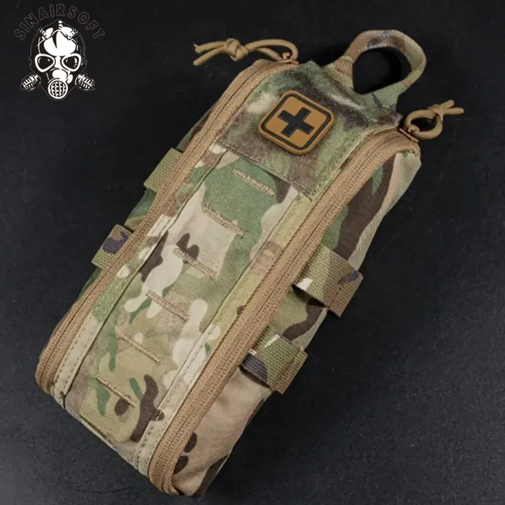 Botiquín de primeros auxilios táctico, bolsa médica vacía, paquete IFAK, pestaña de extracción rápida, Clip MOLLE, cremallera YKK, bolsa de emergencia para acampar y senderismo - imagen 5