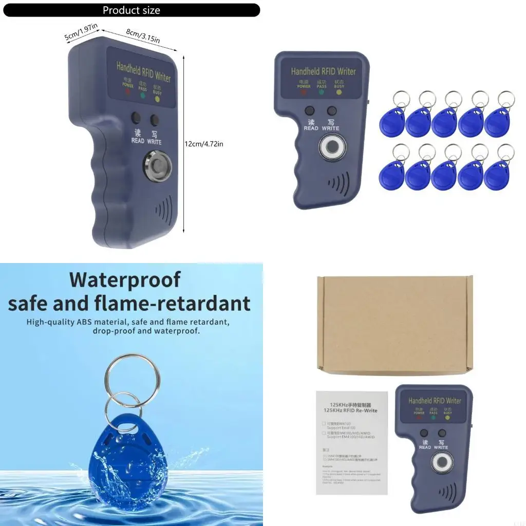 Handheld Keys Tarjeta Copiadora Cloner para T5577 EM4305 CET5200 TM Tarjeta K1KF