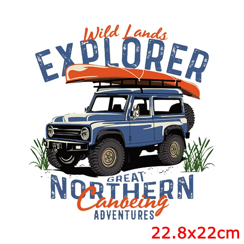 Parche de aventura al aire libre para planchar en la ropa, transferencia térmica en la naturaleza, apliques de ropa, pegatina térmica en la ropa - imagen 3