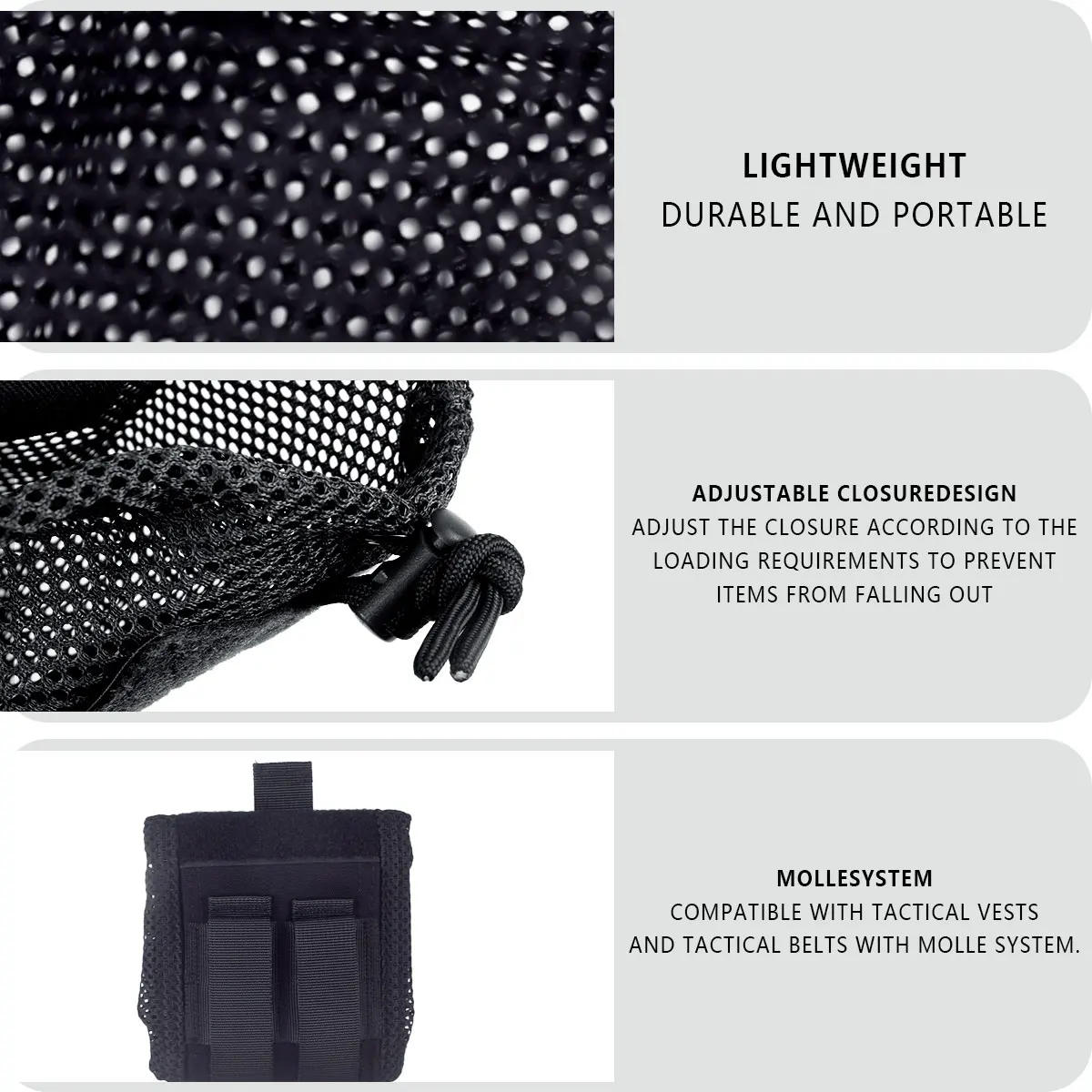 Dump pouch táctica enrollable nylon 500D para cargadores - imagen 5