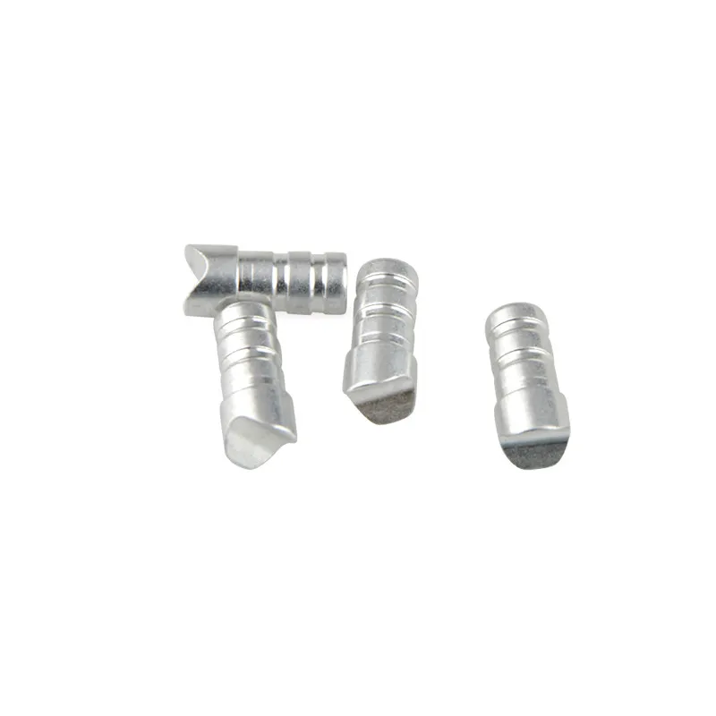 Flecha de Ballesta de aluminio para tiro con arco, Media Luna, colas, herramientas de bricolaje, se ajustan a ejes ID7.6mm, accesorios de entrenamiento de tiro, 24/50 Uds. - imagen 4