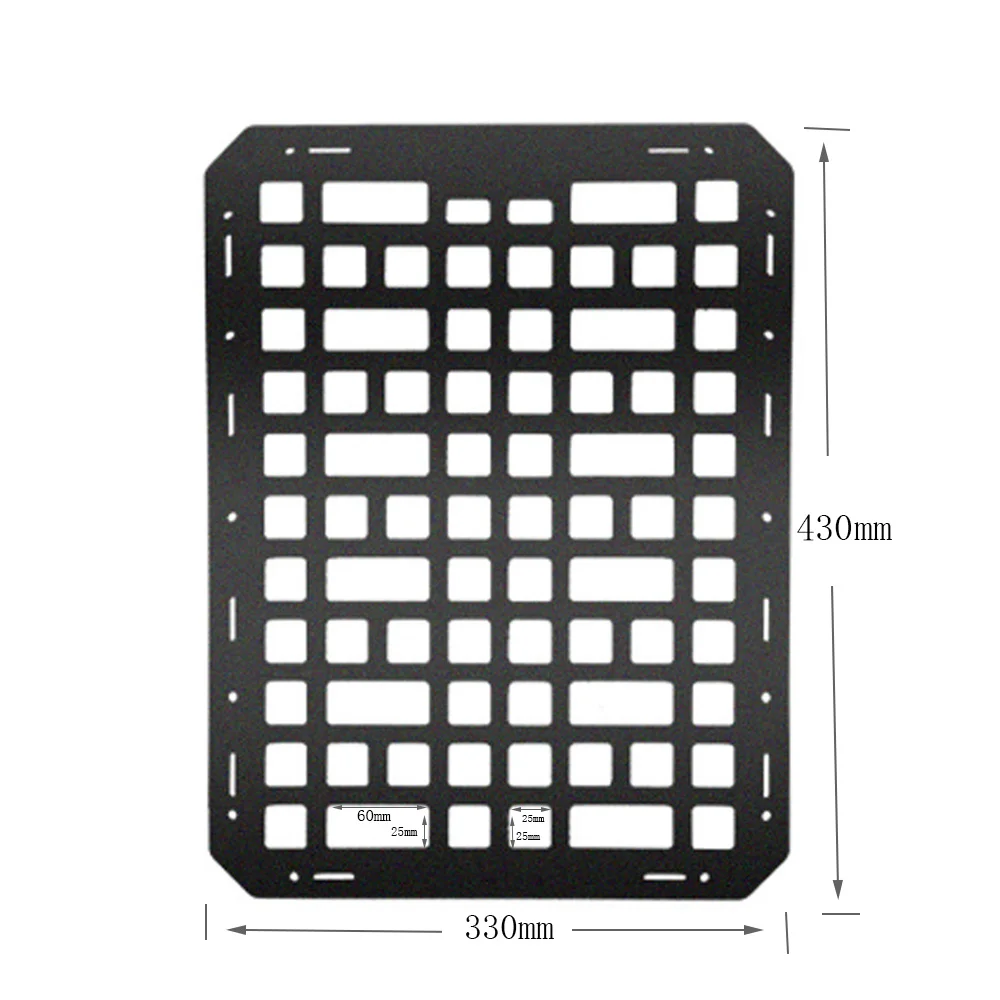 Panel de inserción de Airsoft Molle para asiento de coche, organizador táctico, equipo de vehículo, tablero de PP para caza, tiro, Paintball - imagen 3