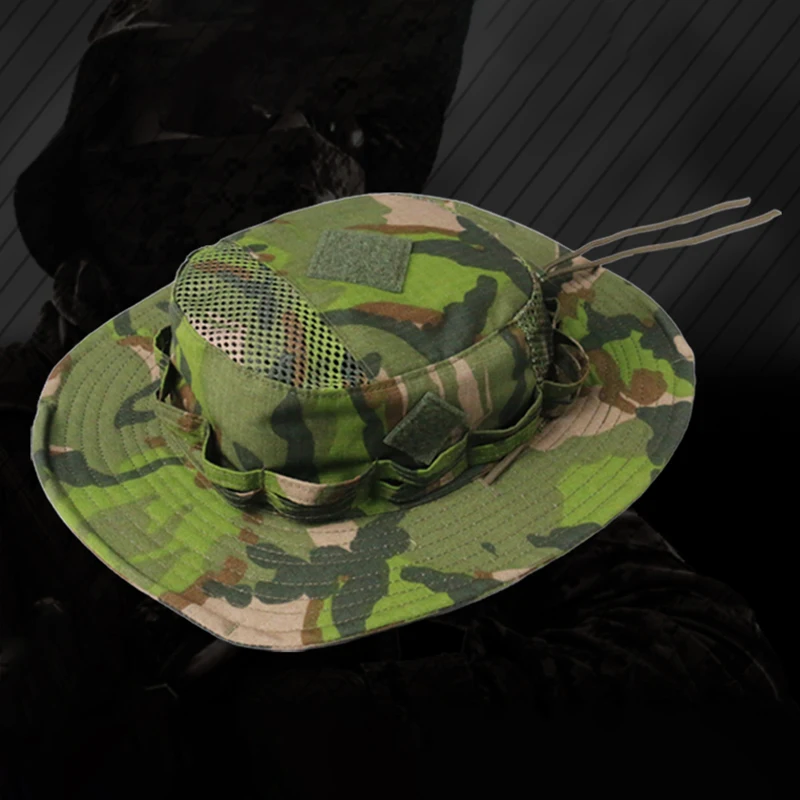 Sombrero Boonie transpirable para hombre de tercera generación: protección solar al aire libre de verano, nuevo sombrero para el sol de camuflaje 2025