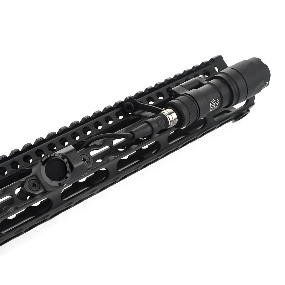 Botón táctico de presión remota para Airsoft, interruptor m-lok Keymod Rail SF M600 M300, linterna de arma para DBAL-A2 PEQ15Switch - imagen 4