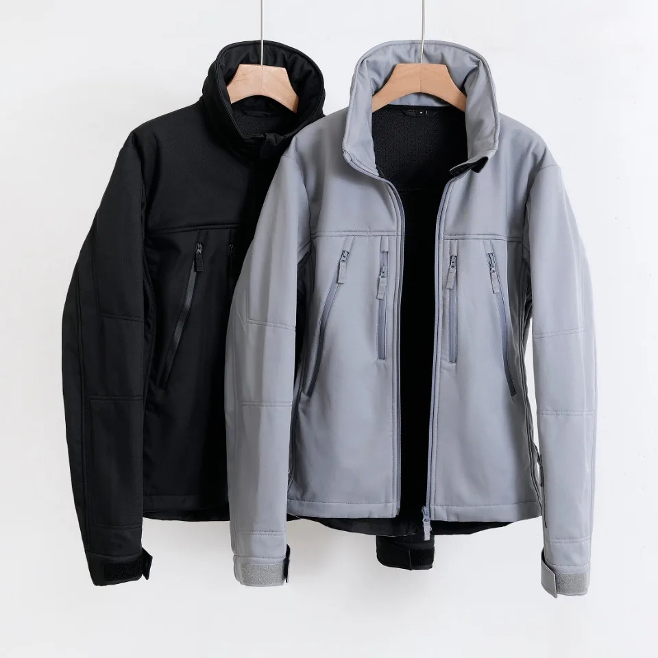 Chaqueta táctica de concha suave para exteriores, chaqueta resistente al viento y a salpicaduras - imagen 5