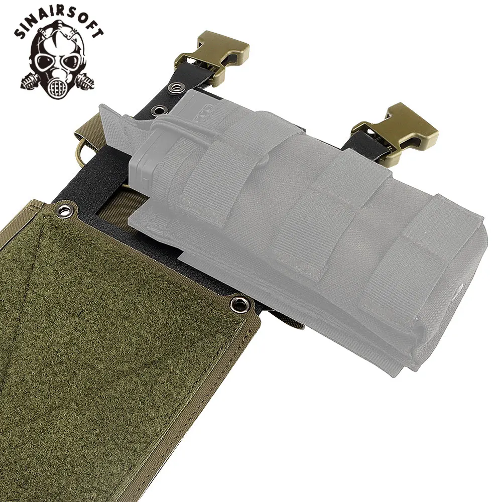 Bolsa de herramientas de tablero colgante de carga MOLLE multifuncional MK4 de expansión táctica, aparejo de pecho montado en el chasis II para chaleco de caza - imagen 3