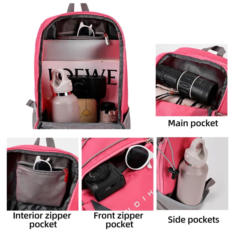 Mochila de escalada grande para exteriores, senderismo, Camping, desplazamientos, bolsa de viaje, ocio, montañismo, deportes, equipaje de corta distancia, mochila - imagen 3