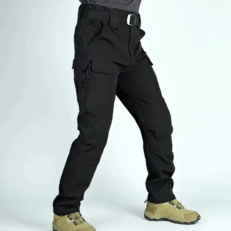 Pantalones elásticos para hombre, para acampar, senderismo, escalada de peces, deportes al aire libre, pantalones tácticos militares de secado rápido para primavera y otoño - imagen 5