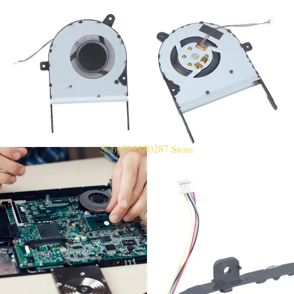 Ventilador enfriamiento CPU computadora portátil servicio pesado J1HC para disipador calor metal X505