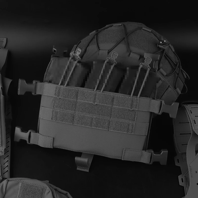 Placa Triple Mag serie MOLLE R con hebilla de liberación rápida para portador de placa de PC y accesorios de caza con aparejo de pecho - imagen 4
