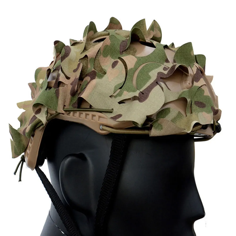 Nueva funda táctica para casco rápido, cubierta de tela para casco de camuflaje 3D, juego CS civil, equipo Airsoft, accesorios para casco de caza - imagen 2