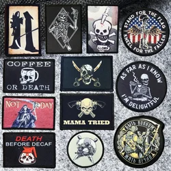 Parche Moral Calavera Táctico con Velcro para Casco y Mochila