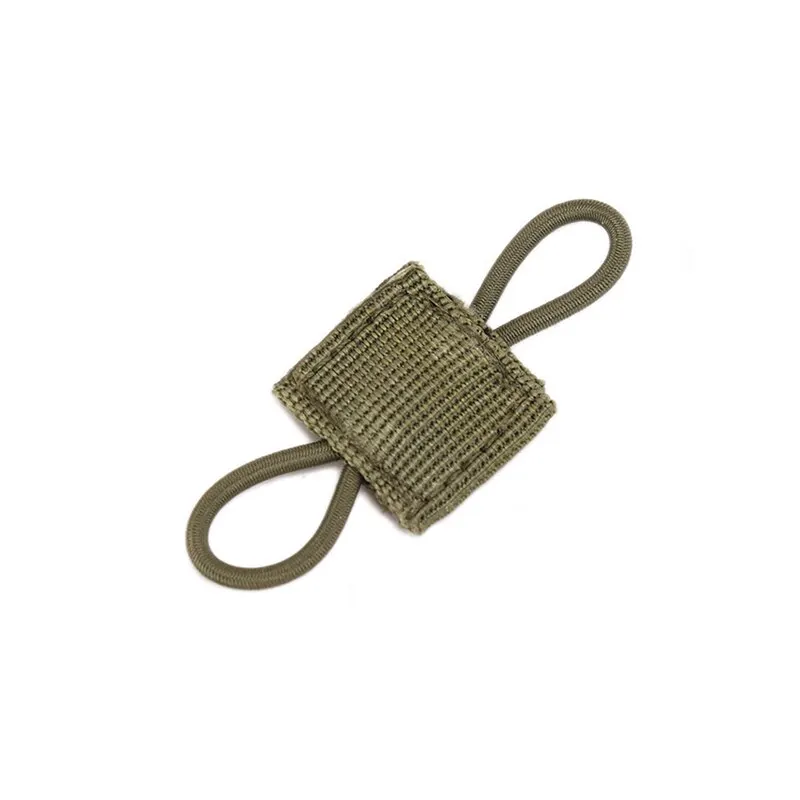 Mochila de nailon para exteriores, accesorios de equipo, sujetador de 10 piezas, verde militar táctica retenedor de encuadernación, hebilla de cinta Molle elástica - imagen 3