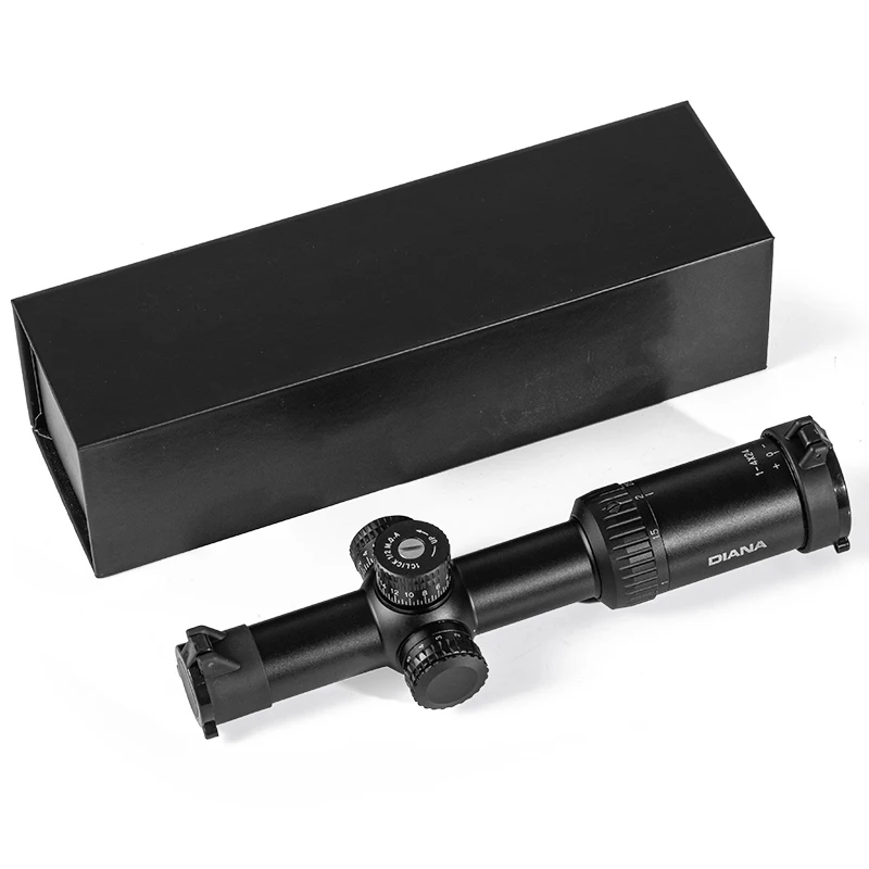 Mira telescópica táctica de retícula DIANA HD 1-4X24 con torretas de objetivo, mira de caza para Rifle de francotirador, mira óptica 2025 - imagen 2