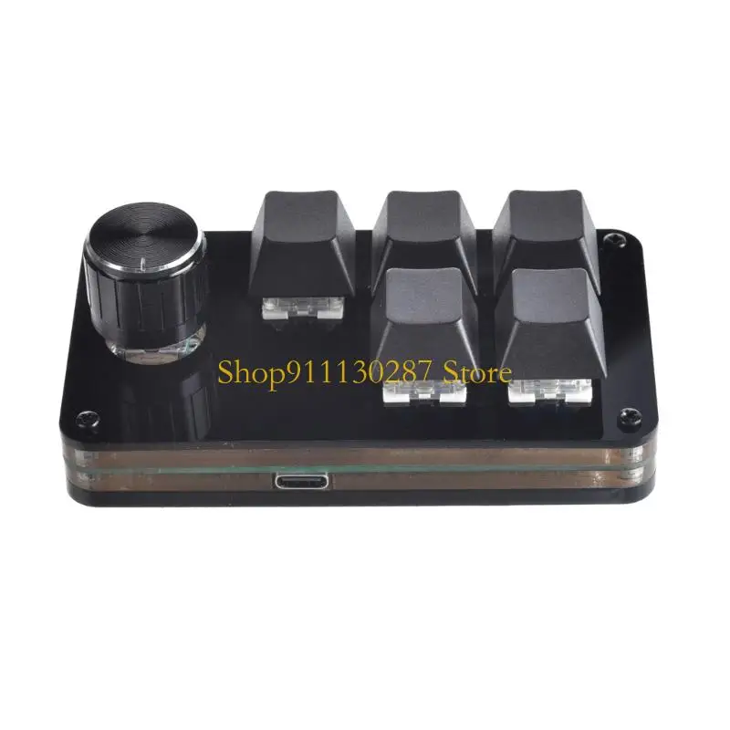 Teclado programación teclado macro J1HC 2/3/4/5 Clave 1 Knob Mini Boton Boton Padt para juegos Hot Swap Gaming Diy - imagen 4