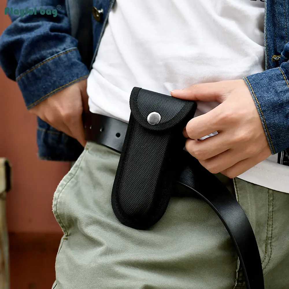 Bolsa de alicates plegable EDC, funda para cuchillo, cinturón multifunción, bolsa Oxford, paquete de almacenamiento de herramientas de emergencia pequeñas para exteriores AVA307 - imagen 4