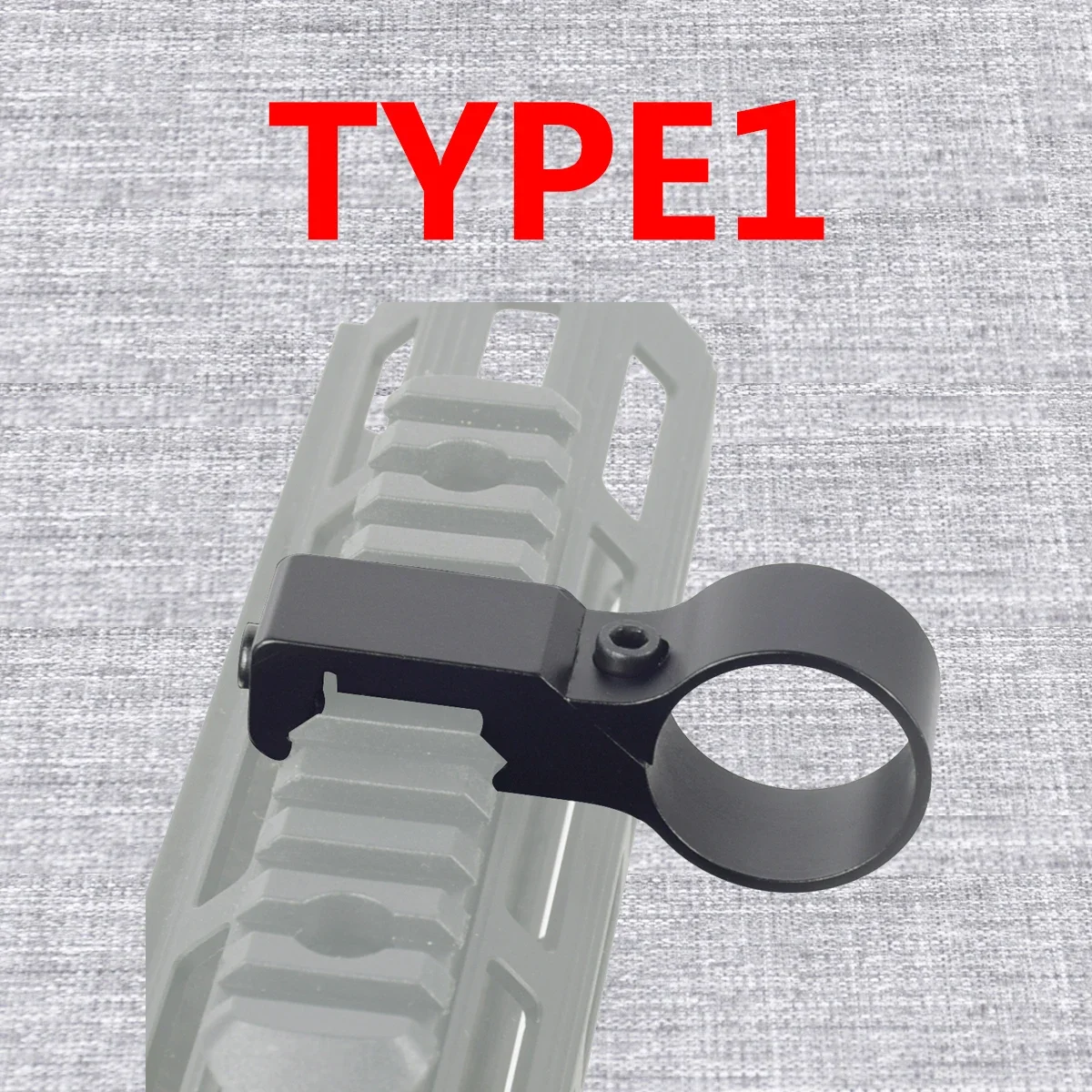 Soportes tácticos para alcance compensado de 25mm, soportes para linterna y antorcha para riel Picatinny estándar de 20mm - imagen 3