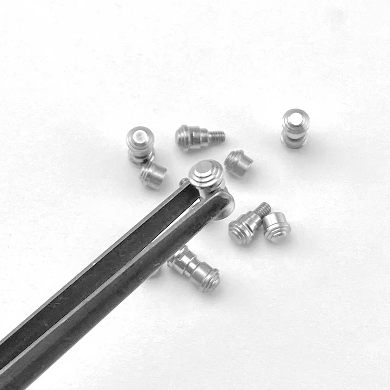 2 piezas 303 tornillos de cuchillo de empuje de acero inoxidable para cuchillo plegable DIY tuerca de sujeción de tornillo de apertura rápida - imagen 3