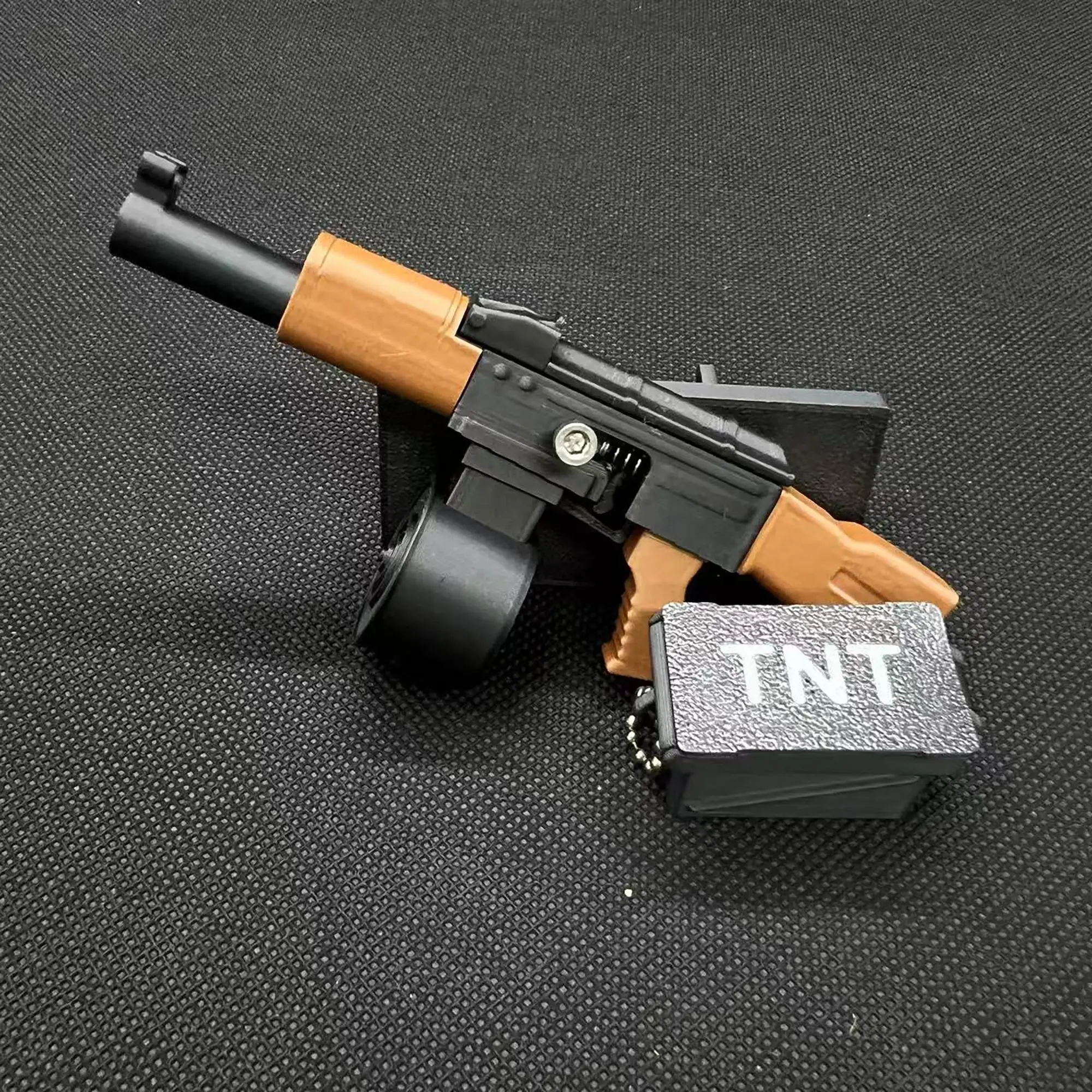 LLavero mini AK47 Rifle de pulso juguete Blaster BB Gun juguete llavero 3D impreso llavero juguetes de descompresión regalos geniales para niños - imagen 4