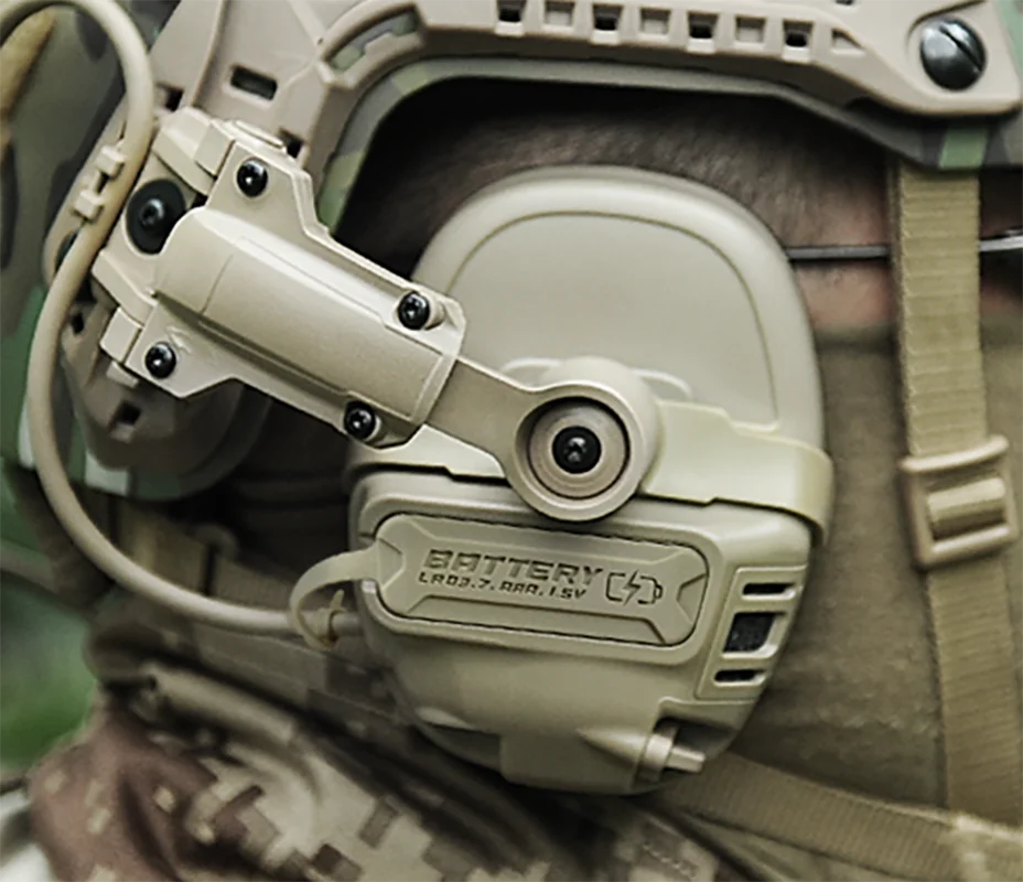 Auriculares tácticos de doble canal con cancelación de ruido y captación de sonido digital FE: protección auditiva de disparo mejorada