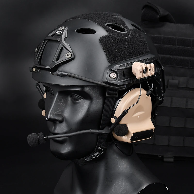 Soporte para auriculares tácticos Sordin 360 °   Ajuste rápido del adaptador de suspensión del riel de auriculares soporte táctico para auriculares MSA C2 - imagen 2