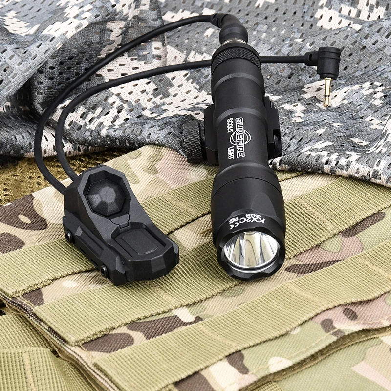 WADSN-linterna M600 M600C AXON, interruptor Dual, enchufe 2,5/SF, caza táctica SF Surefir, luz exploradora, equipo Airsoft apto para riel de 20mm - imagen 3