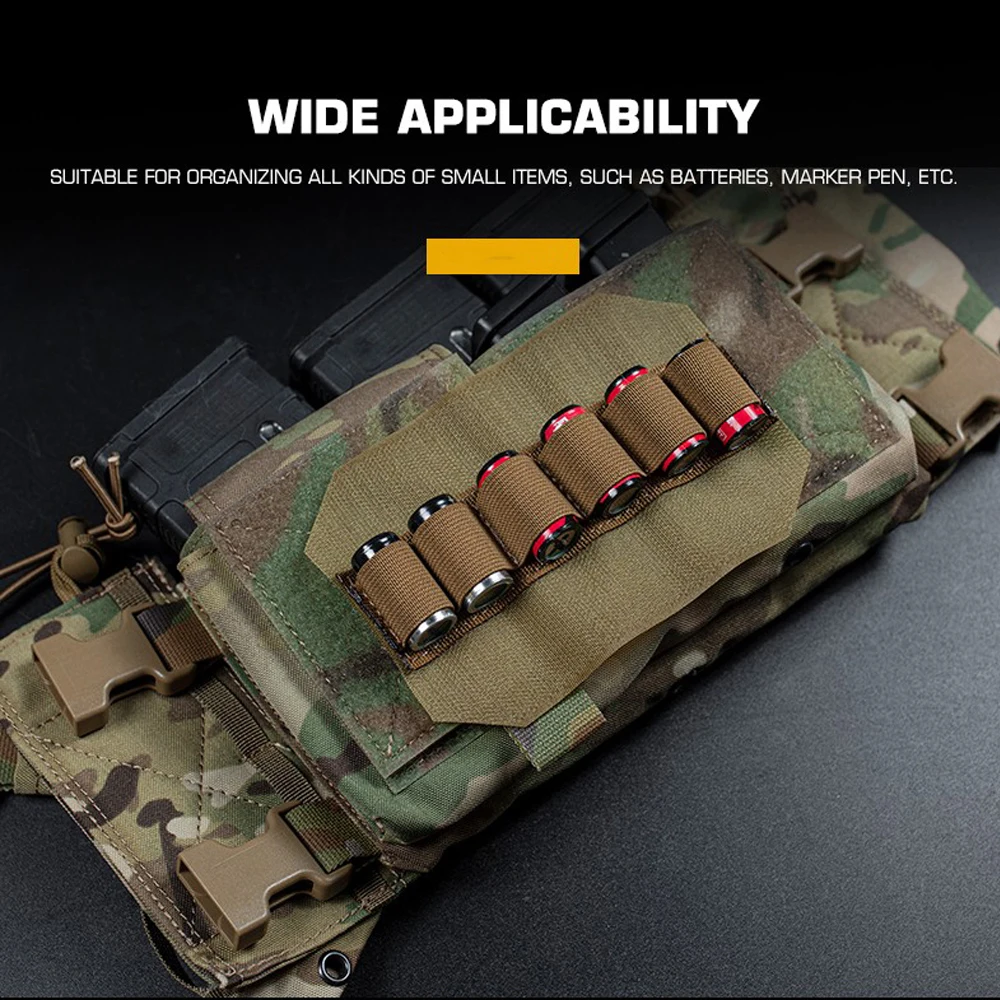 MK4-bolsa táctica de pecho para chaleco de caza, portador de placa, soporte de munición, 6 agujeros, portátil, a granel - imagen 5