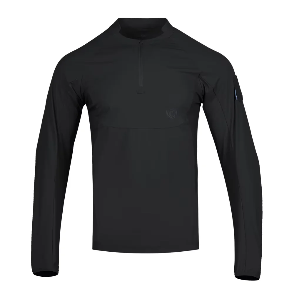 Emersongear-Camiseta con protección solar de etiqueta azul Hunter, Polo de manga larga, camisetas diarias, camiseta de Fitness ergonómica elástica UPF100 + - imagen 4