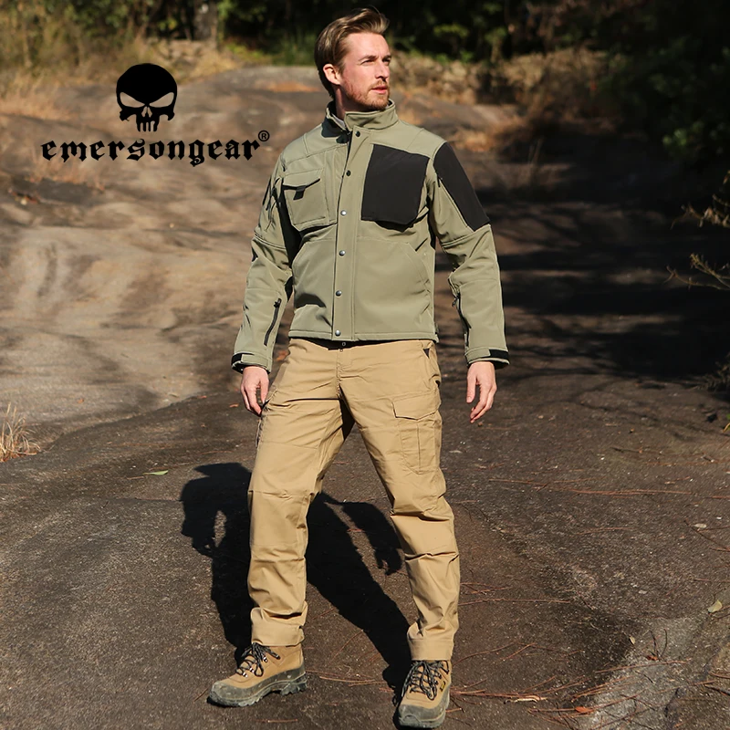 Emersongear etiqueta azul táctica ajuste ergonómico pantalones largos de carga para hombre entrenamiento Airsoft caza senderismo juego de guerra Camping - imagen 3