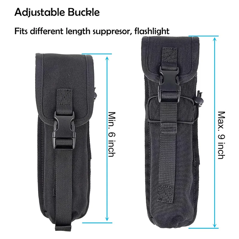 Bolsa de almacenamiento de silenciador térmico táctico, accesorio de tiro duradero y resistente al calor, almacenamiento seguro de silenciador, adecuado para 5-7 pulgadas - imagen 4