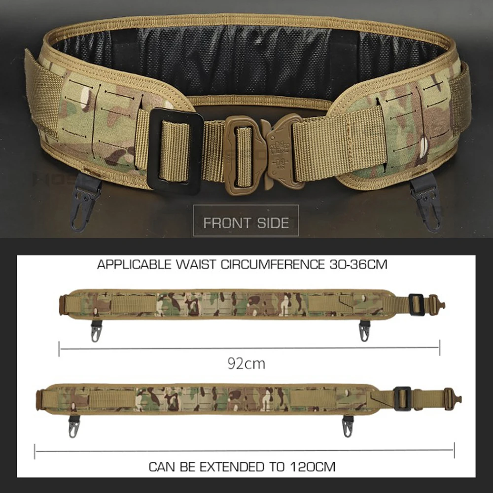 Cinturón táctico MOLLE acolchado con liberación rápida para hombre - imagen 2