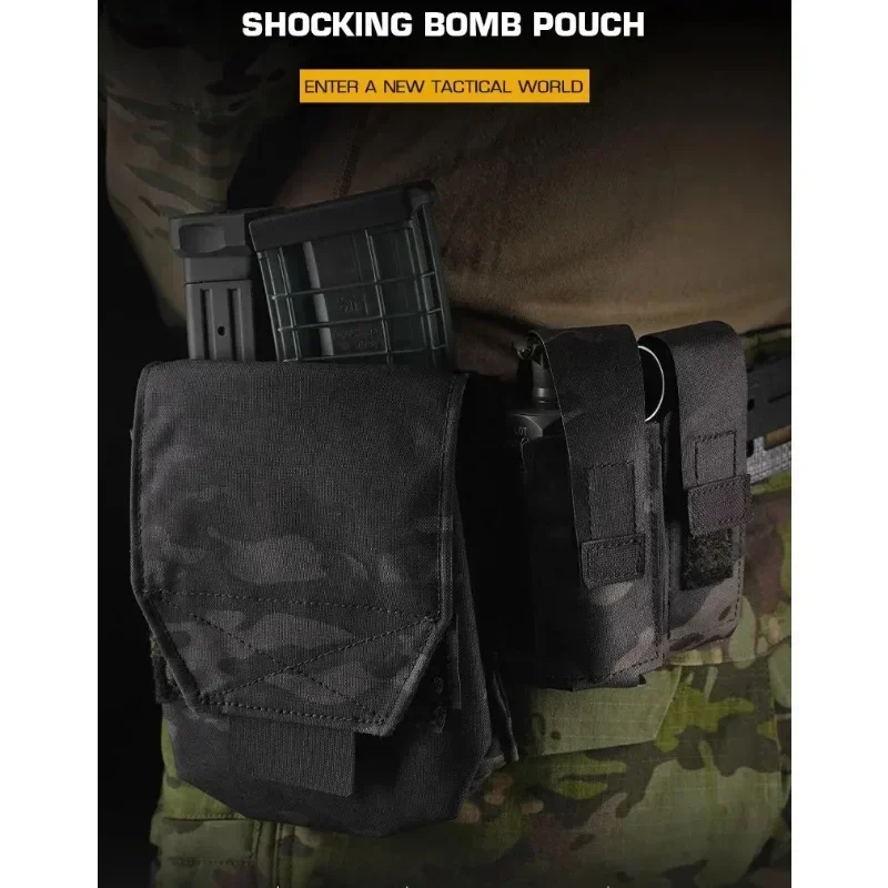 Bolsa táctica Molle linterna organizador equipo al aire libre cintura bolsillo CS para un almacenamiento conveniente - imagen 3