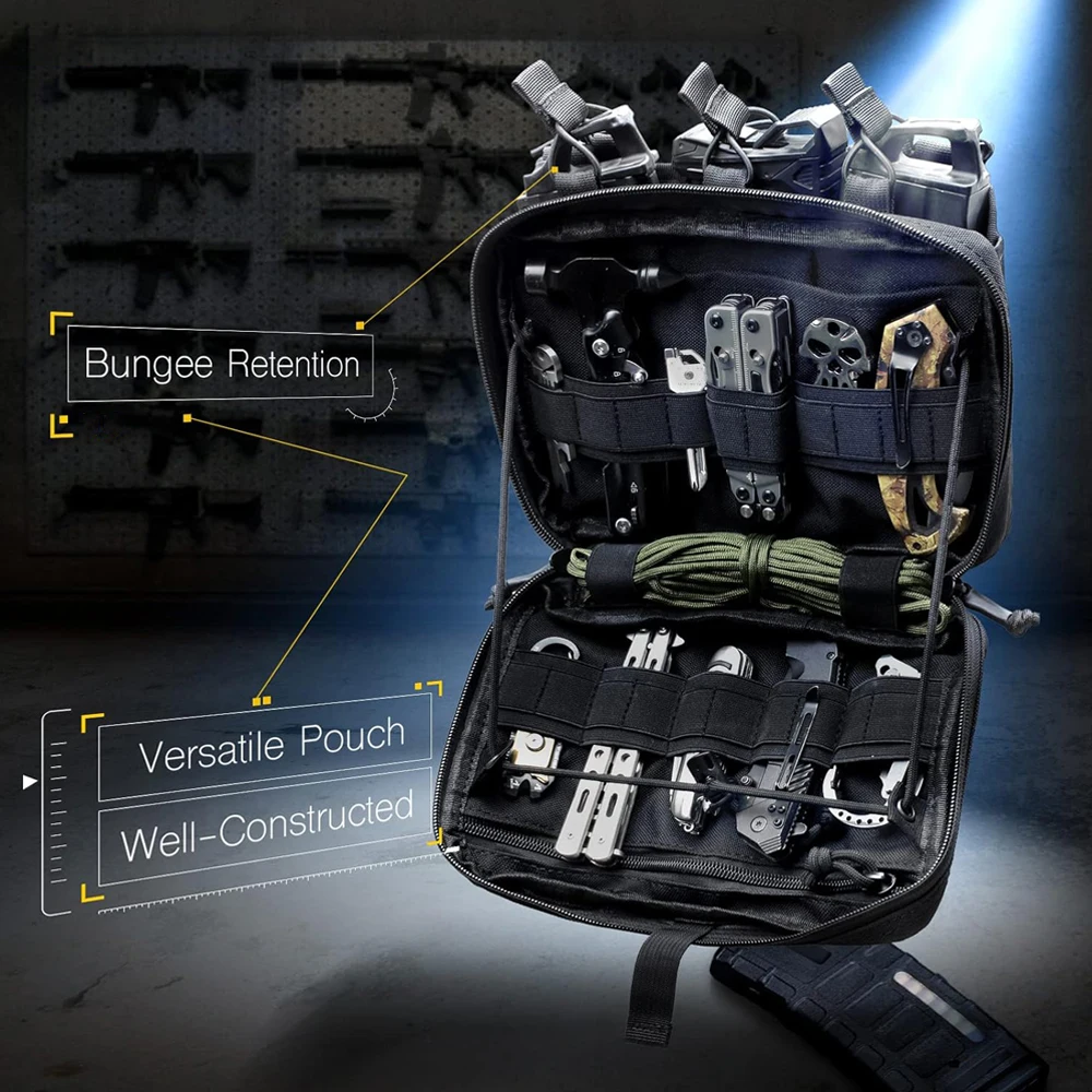 Bolsa Triple para revistas, bolsa de administrador Molle, bolsa médica EDC, organizador 5,56.223 Mag, bolsa para revistas para Rifle de caza, soporte para pistola Mag - imagen 2