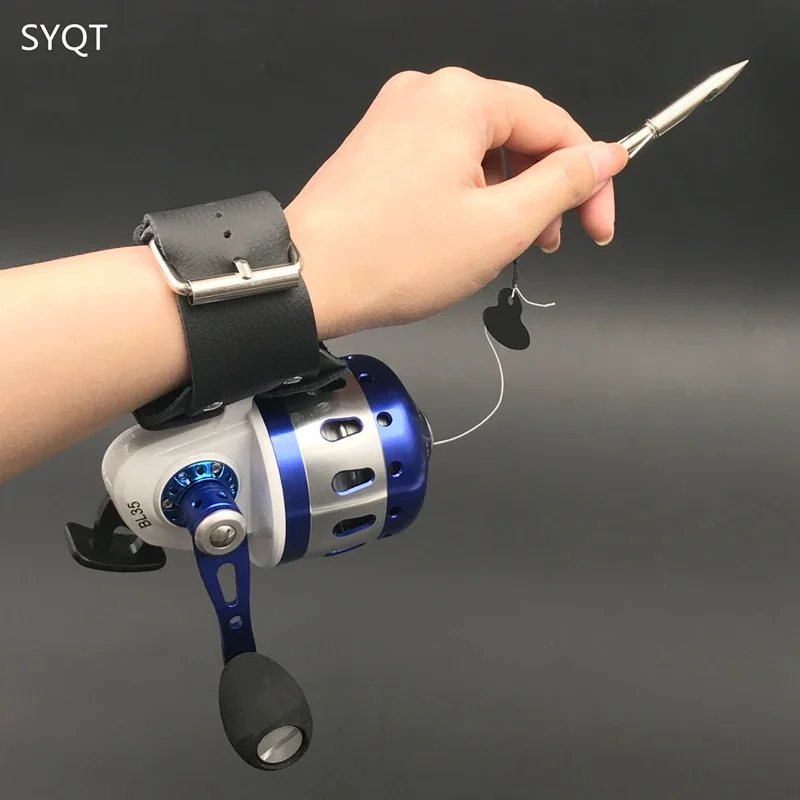 Carrete de pesca competitivo para caza al aire libre, carrete de tiro de Metal BL35, carrete interior, rueda cerrada, tirachinas, carretes de Baitcasting - imagen 3