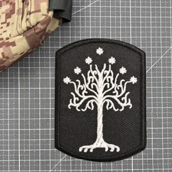 Parche táctico Árbol de Gondor bordado con velcro para mochila