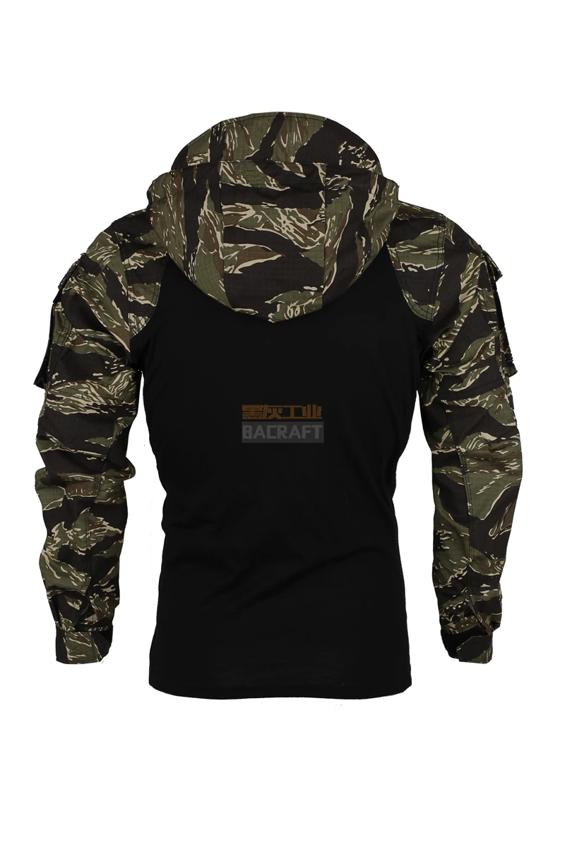 Camisa de caza táctica de camuflaje nocturno, uniforme de combate, al aire libre, equipo de uso para Airsoft, versión SP2 - imagen 4