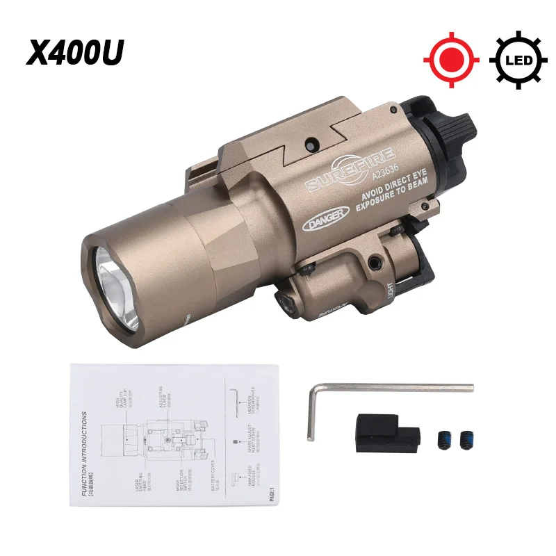 DE X400U RED SF LOGO