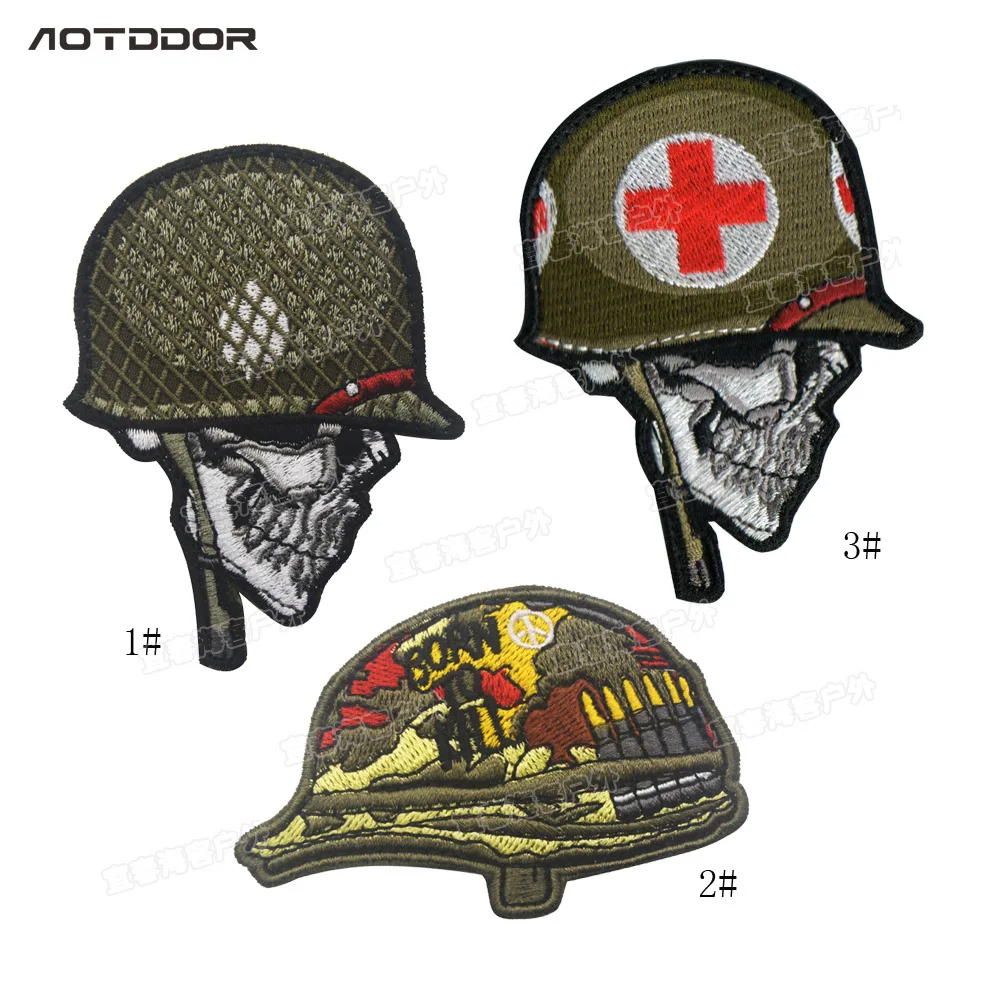 Parches de tela bordados templarios, insignia militar de caballero cruzado completamente armado, insignias para mochila, parche mágico para ropa DIY - imagen 5