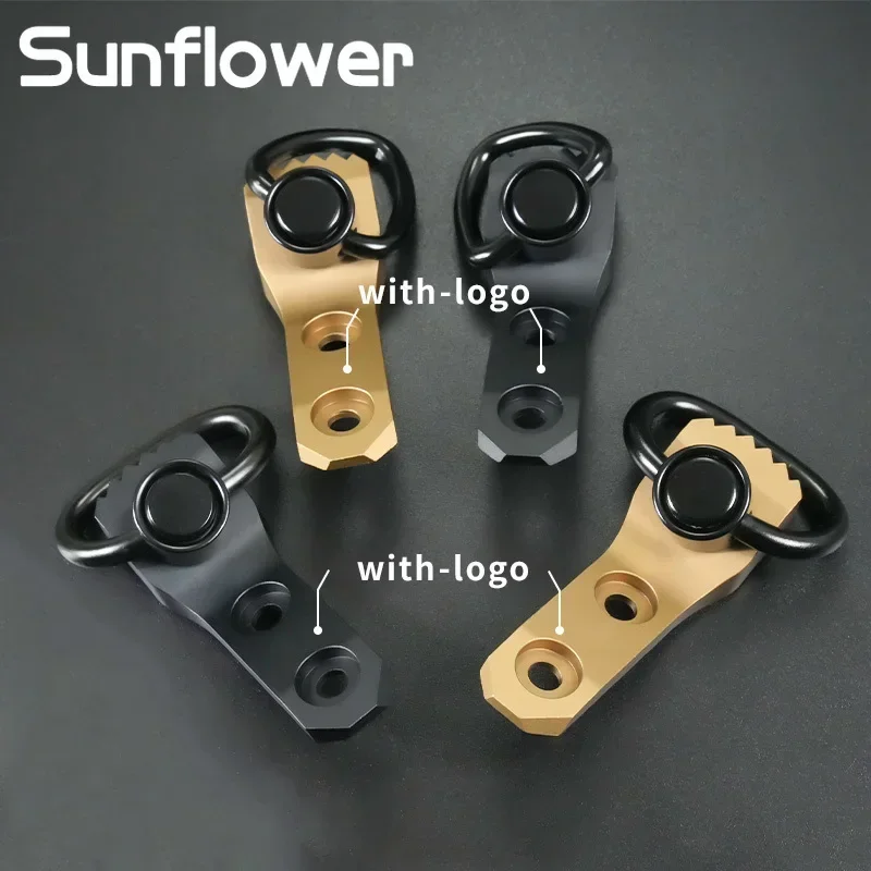 Correas QD de Metal de alta calidad, montaje de liberación rápida, M-LOK táctico QD Sling, montaje giratorio, Rifle, uno/dos correas de caída, montaje de hebilla - imagen 4