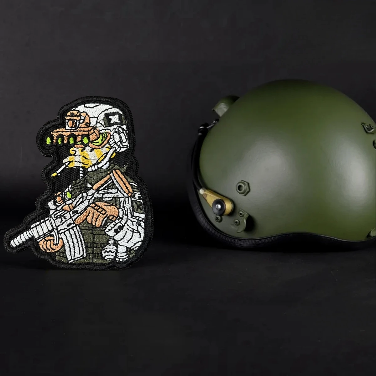 Parche táctico de insignia de moral de pato, gafas de sol, brazalete militar para perro, parches bordados de gancho y bucle, pegatina para mochila de ropa - imagen 4