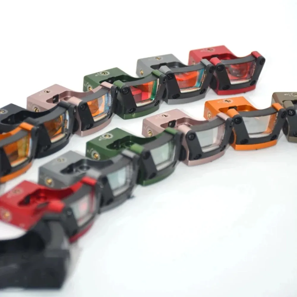 Mira de punto táctil M1 verde/rojo 3MOA con marcas originales completas, óptica Airsoft con riel de 20mm y placa de montaje Glock Universal - imagen 5