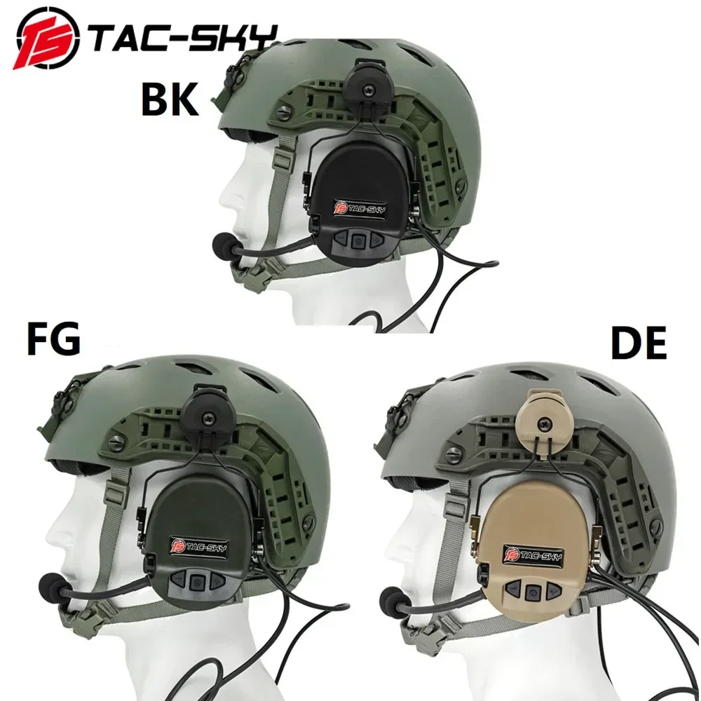 TAC-SKY casco táctico ARC Track Stand versión LIBERATOR II orejeras de silicona protección auditiva Airsoft auriculares deportivos - imagen 4