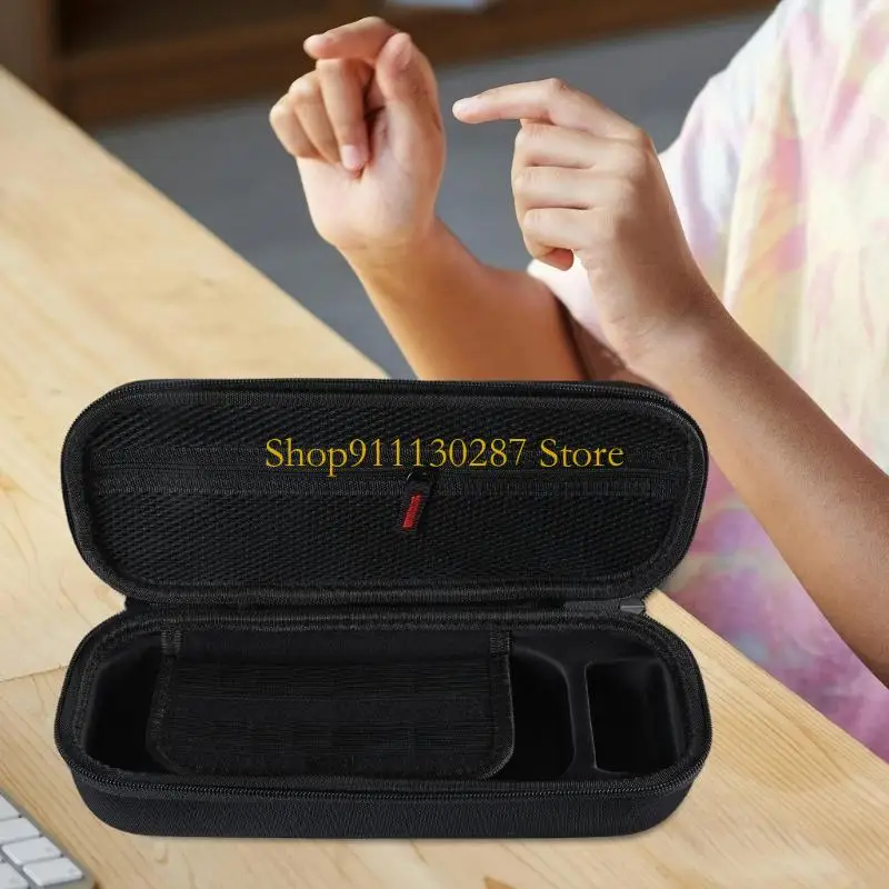 Bolsa almacenamiento cuero J1HC PU para consola juegos Win4 juegos portátiles transporte viajes portátiles - imagen 2