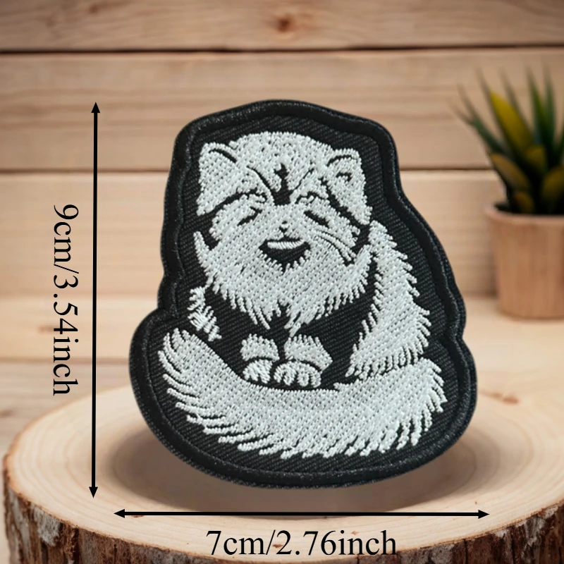 Parche bordado de gato Animal, chaleco táctico, sombreros con gancho y bucle, insignia de moral, mochila, pegatinas decorativas, parches para brazalete para ropa - imagen 4