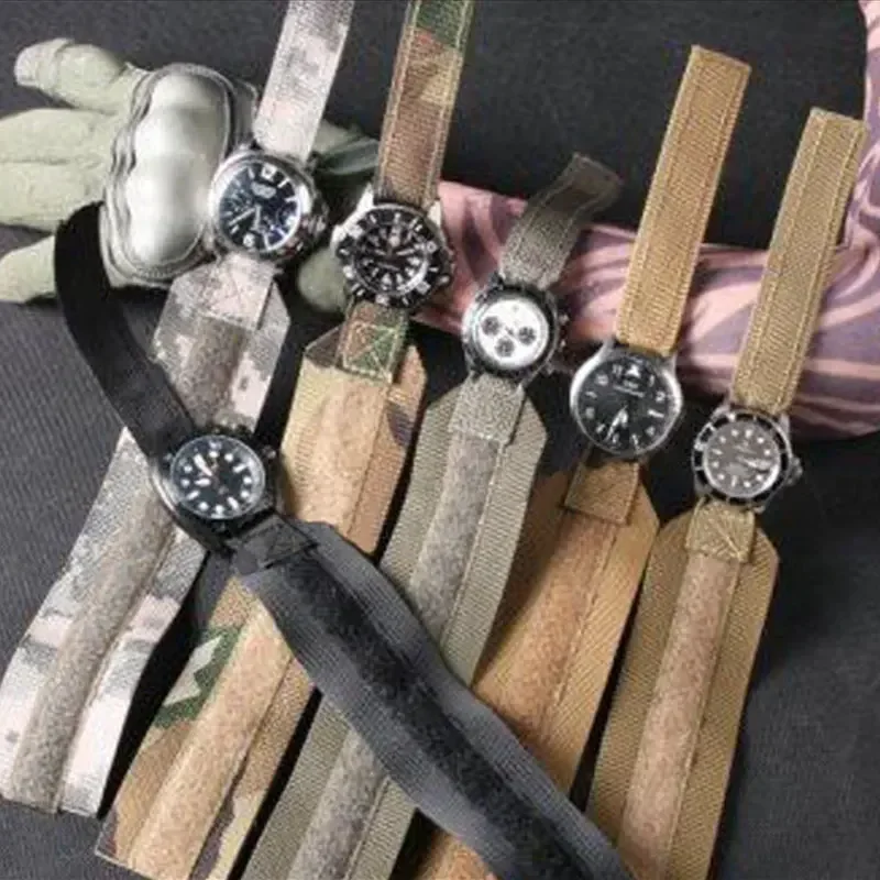 Correa de reloj táctica CAMO de nailon SG, correa de reloj de plástico, cinturones de cuerda, combate, senderismo, caza, Camping al aire libre - imagen 2
