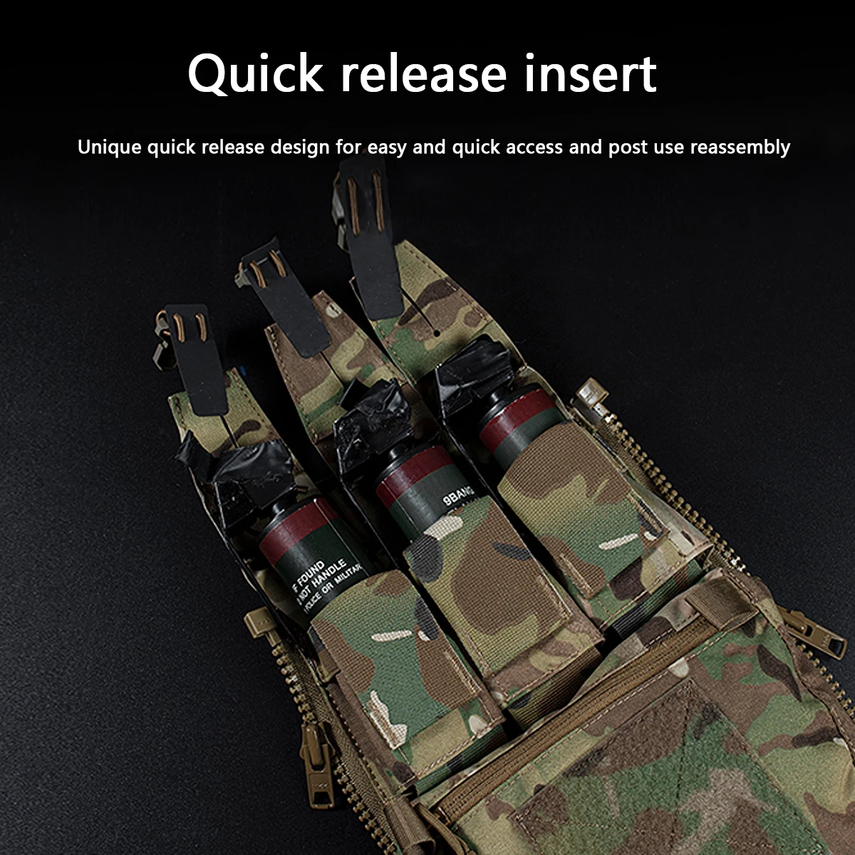 Chaleco deportivo táctico V5 FCPC, Panel trasero con cremallera en la placa trasera, bolsa de expansión, bolsa Triple, accesorios portadores de placa - imagen 5