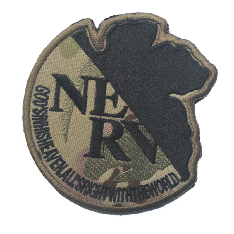 Evangelion EVA No. 1 parche bordado con gancho, bordado táctico, insignia de moral, parches, mochila, pegatinas para ropa - imagen 2